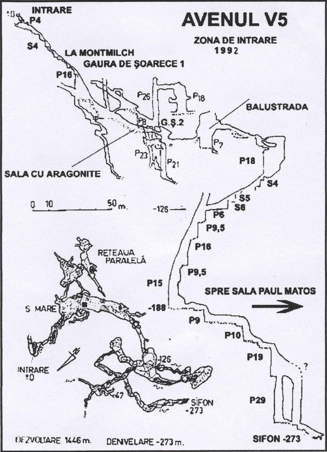 A V5-zsomboly térképe 1992-ből - metszet